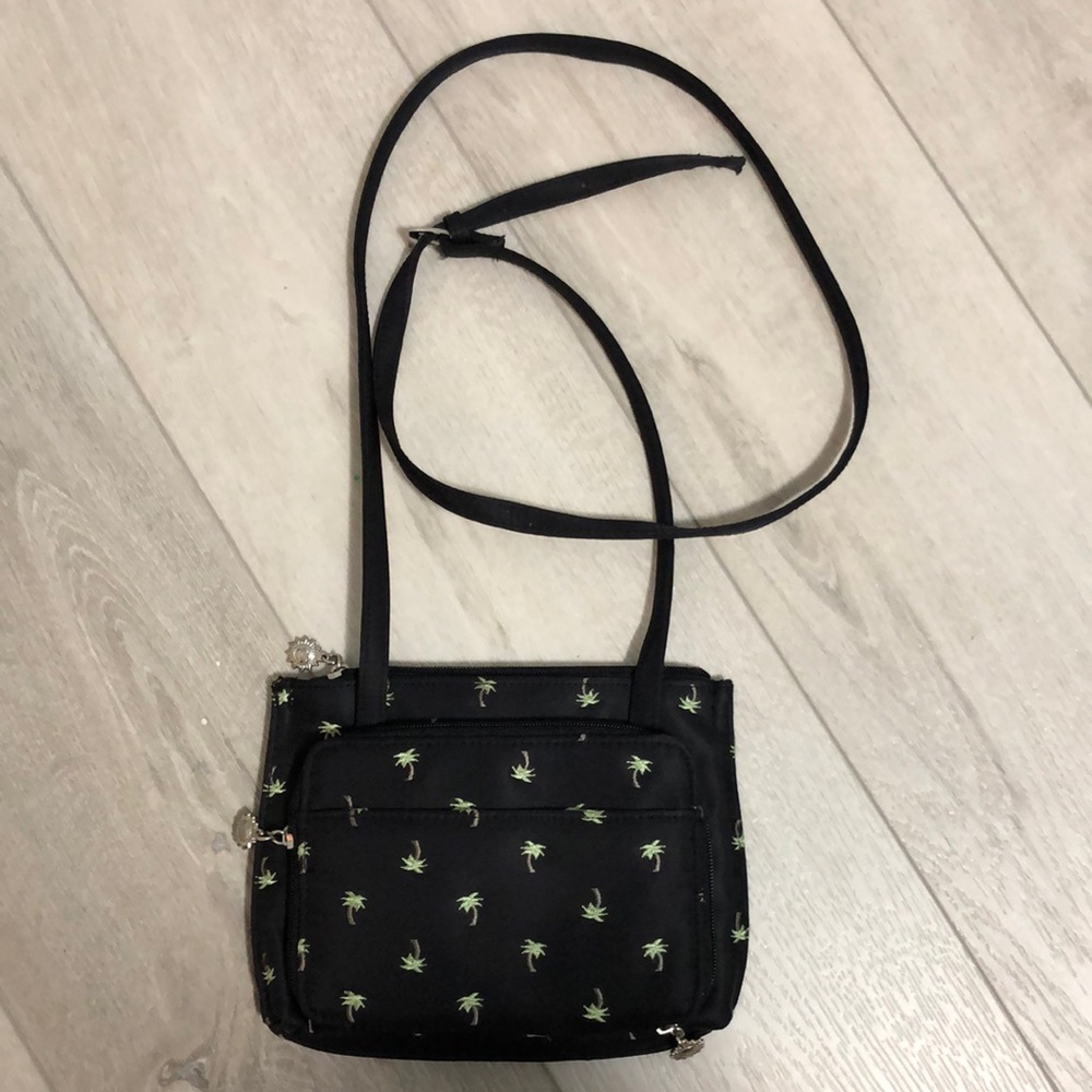 Adorable , nylon palm tree crossbody bag.